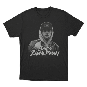Bailey Zimmerman Portrait T Shirt Black