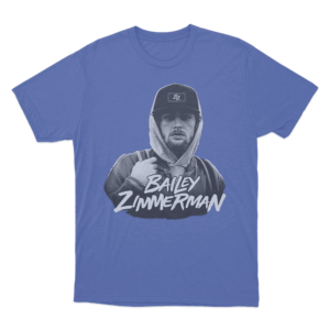 Bailey Zimmerman Portrait T Shirt Blue