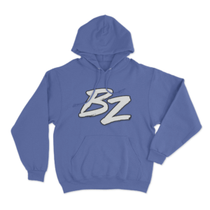 Classical BZ Logo Hoodie Blue 1
