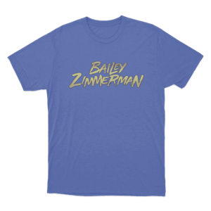 Gold Bailey Zimmerman T Shirt Blue