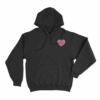 Heart BZ Logo Hoodie Black