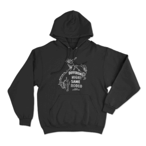 Rodeo Cowboy Hoodie Black